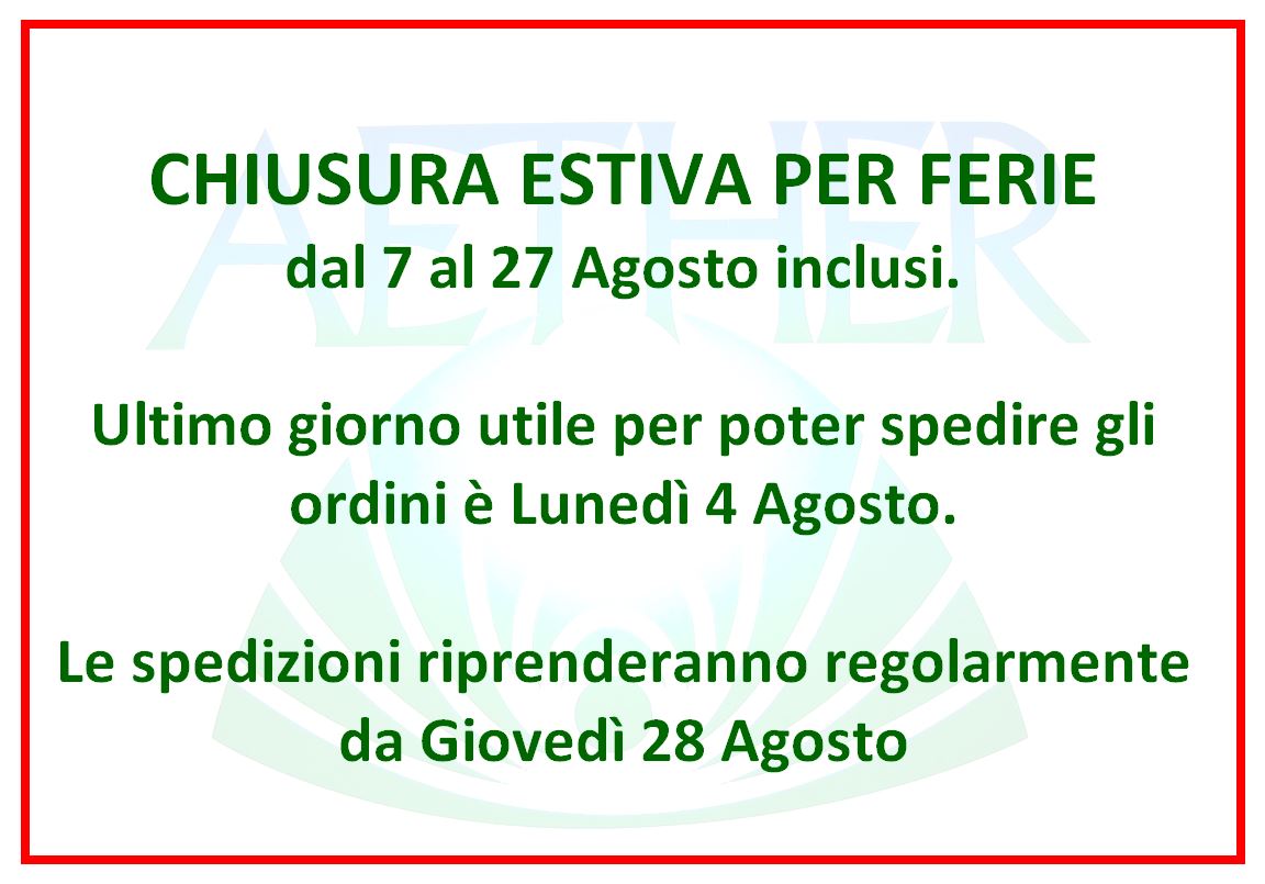 chiusura estiva